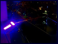 View from Canton Tower's observation deck at night. 